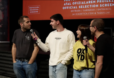 Dicen que tu padre vive en RTVE y proyección en Caostica